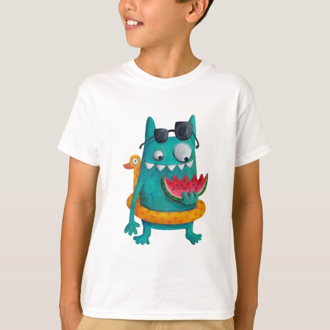 T-shirt Summer Beach Monster (Frente)