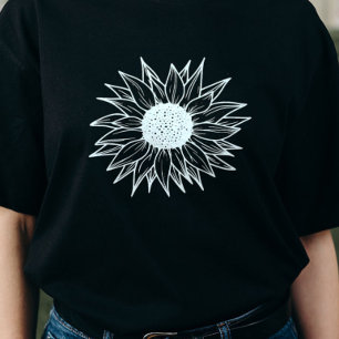 T-Shirt Summer Tee Gráfico de Girassol