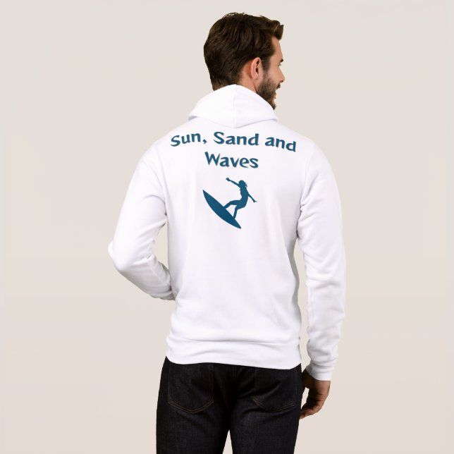 T-Shirt Sun, Sand e Waves (Parte Traseira Completa)