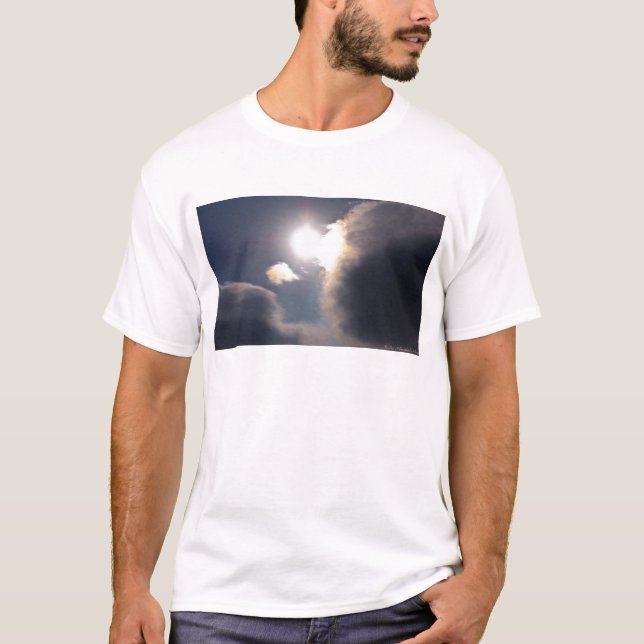 T-shirt Sundog Rainbow Cloud Burst Roupa e presentes (Frente)