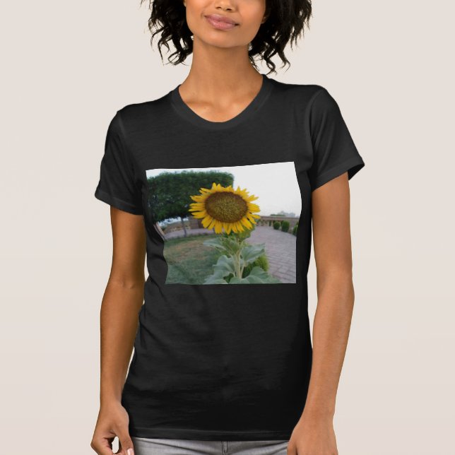 T-shirt Sunflower Art Impressão (Frente)