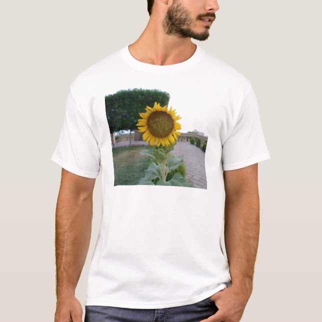 T-shirt Sunflower Art Impressão (Frente)