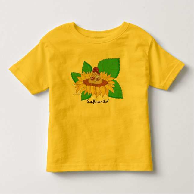 T-shirt Sunflower Girl Ucraniana (Frente)