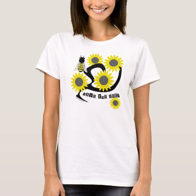 T-shirt Sunflower Save the Bees tee (Frente)