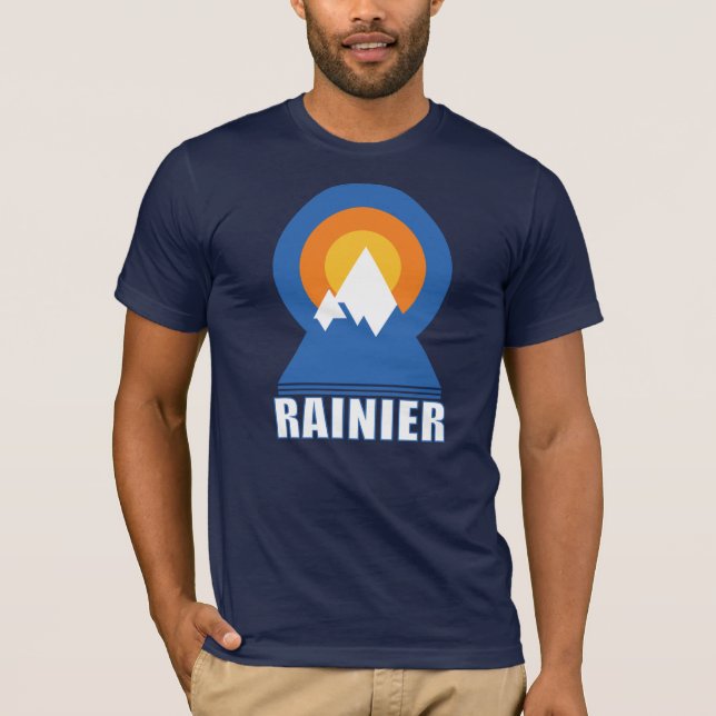T-Shirt Sunset Mt Rainier Hike (Frente)