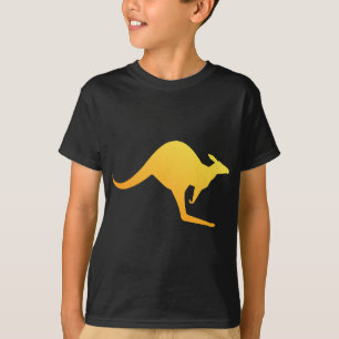 T-shirt Sunset Orange Australian Kangaroo