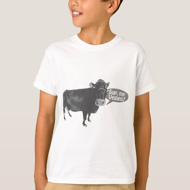 T-shirt 'sup meus vegans (Frente)