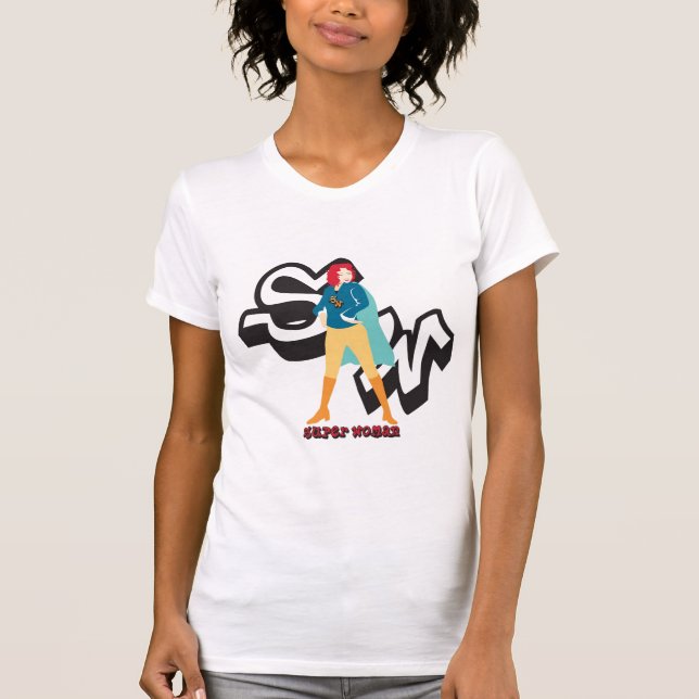 T-shirt super da mulher (Frente)