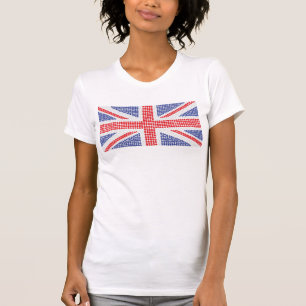 T-shirt super de Union Jack dos pontos