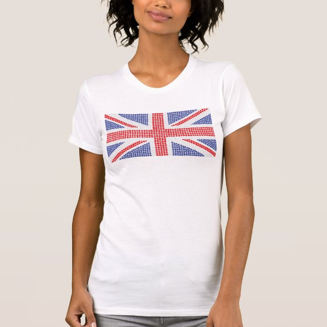 T-shirt super de Union Jack dos pontos (Frente)