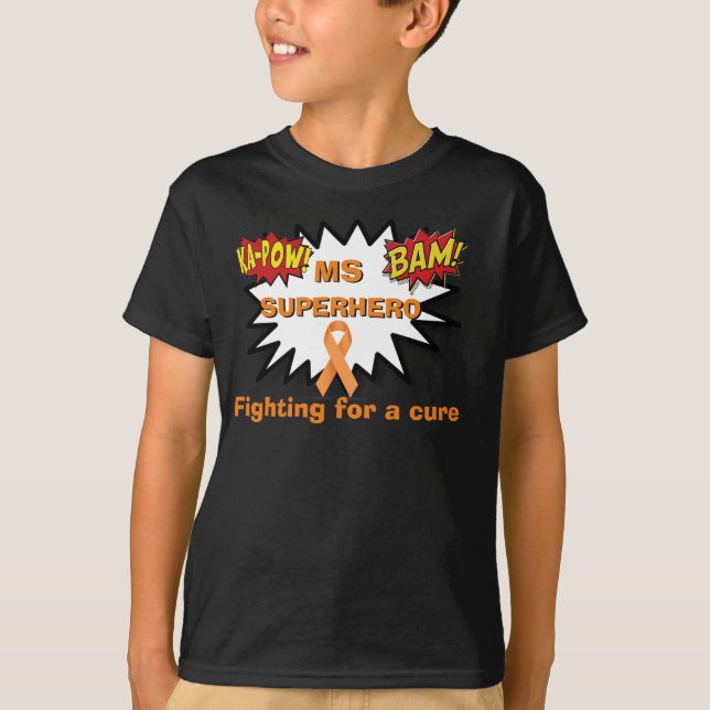 T-shirt Super-herói do MS (Frente)