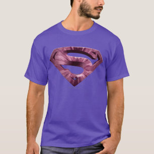 T-shirt Super-Homem  Logotipo Burst Pink Star
