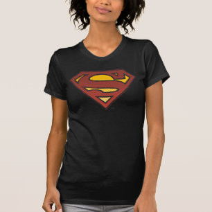 T-shirt Super-Homem Logotipo de pontos desbotados