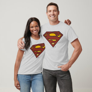 T-shirt Super-Homem  Logotipo de pontos desbotados