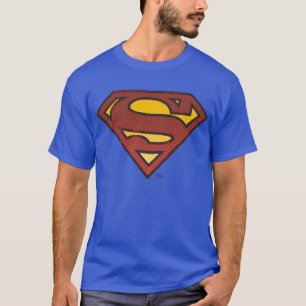 T-shirt Super-Homem Logotipo de pontos desbotados