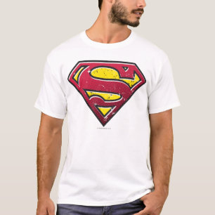 T-shirt Super-Homem  Logotipo do Scratches