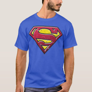T-shirt Super-Homem Logotipo do Scratches