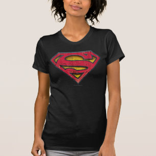 T-shirt Super-Homem  Logotipo em dificuldades
