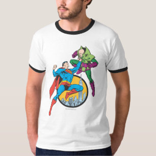 T-shirt Super-Homem luta Lex Luthor