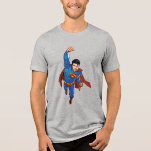 T-shirt Super-Homem Voando para a frente