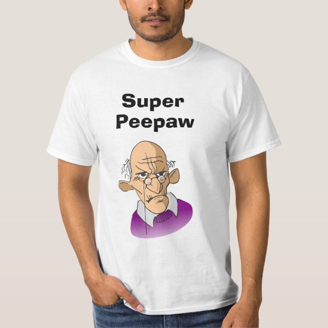 T-shirt Super Peepaw com aulas (Frente)