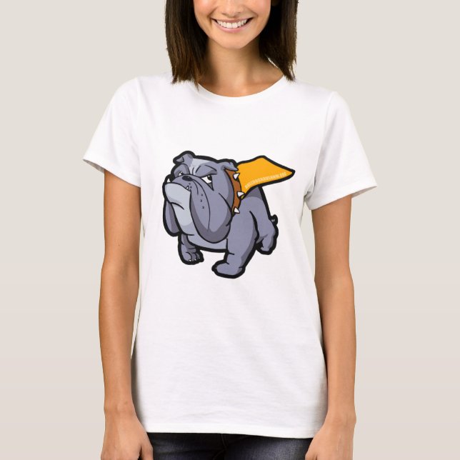 T-shirt Superbullie (pelo abrigo nanowatt do buldogue) (Frente)