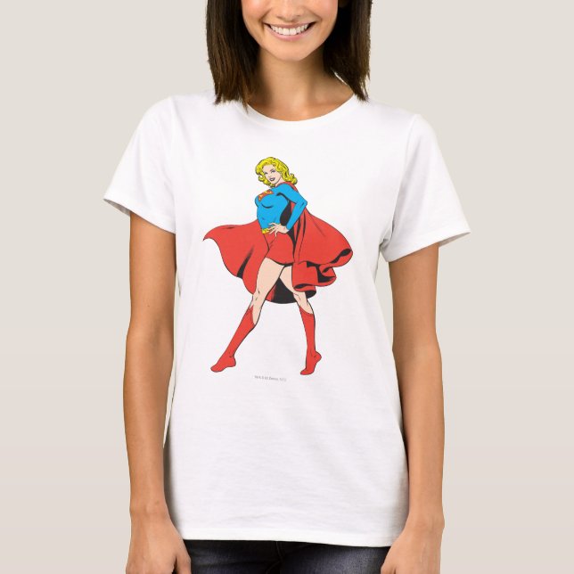 T-shirt Supergirl Ataca uma Alça (Frente)