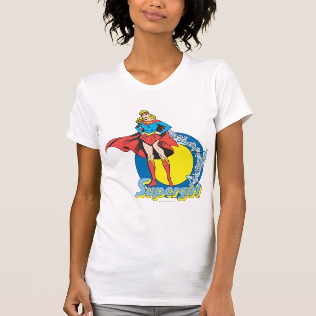 T-shirt Supergirl com logotipo (Frente)
