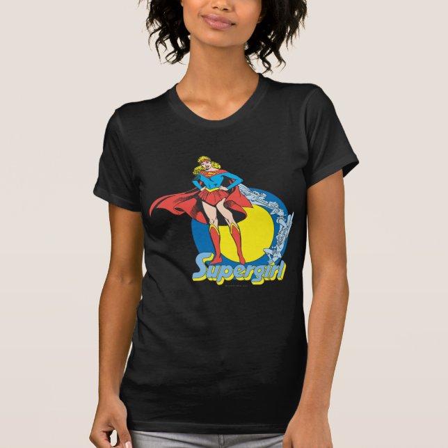 T-shirt Supergirl com logotipo (Frente)