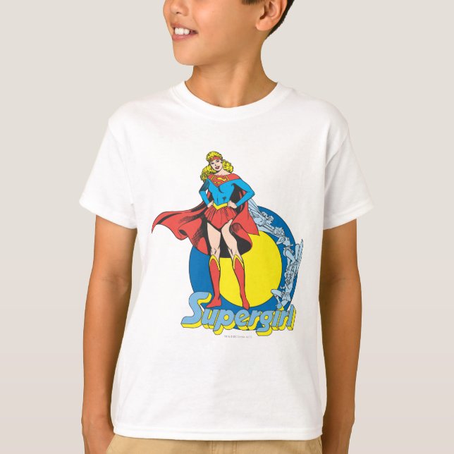 T-shirt Supergirl com logotipo (Frente)