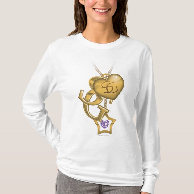 T-shirt Supergirl Dourado Locket (Frente)