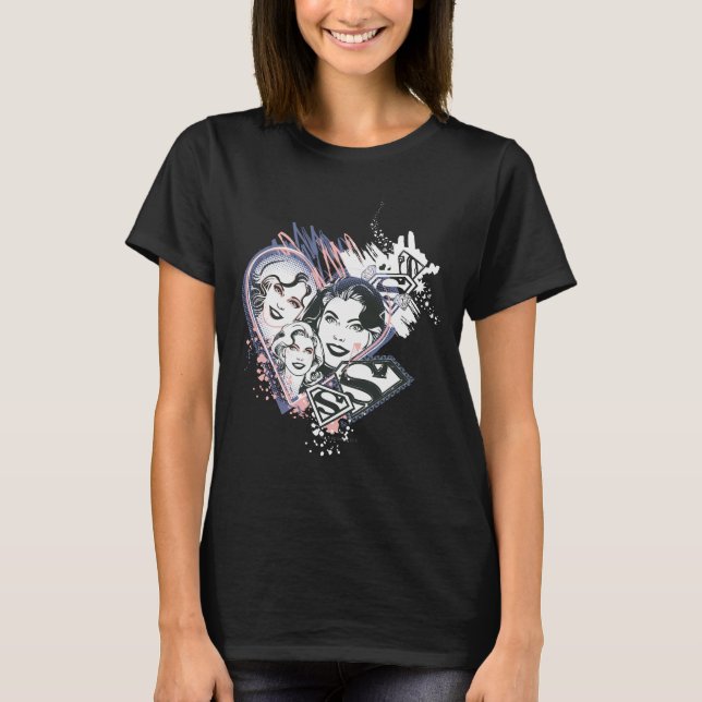 T-shirt Supergirl Face Collage (Frente)