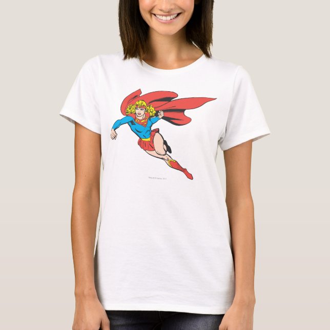 T-shirt Supergirl Leaps e Punhos (Frente)