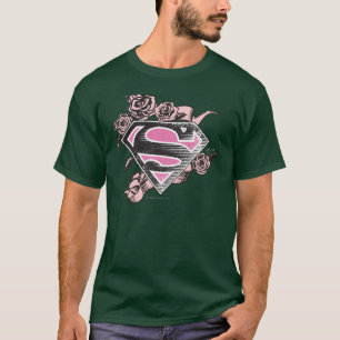 T-shirt Supergirl Logo with Roses
