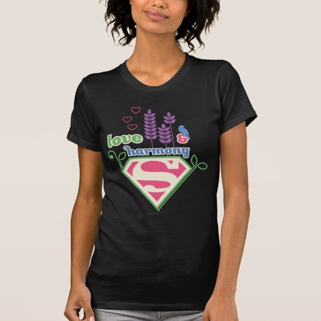 T-shirt Supergirl Love & Harmony (Frente)