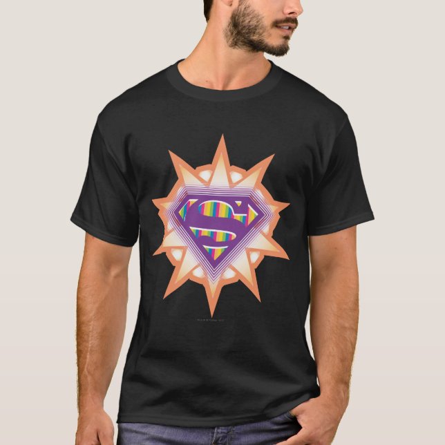 T-shirt Supergirl Orange Starburst (Frente)