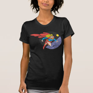 T-shirt Supergirl pula no espaço