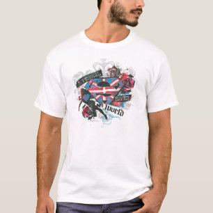 T-shirt Supergirl salva o mundo