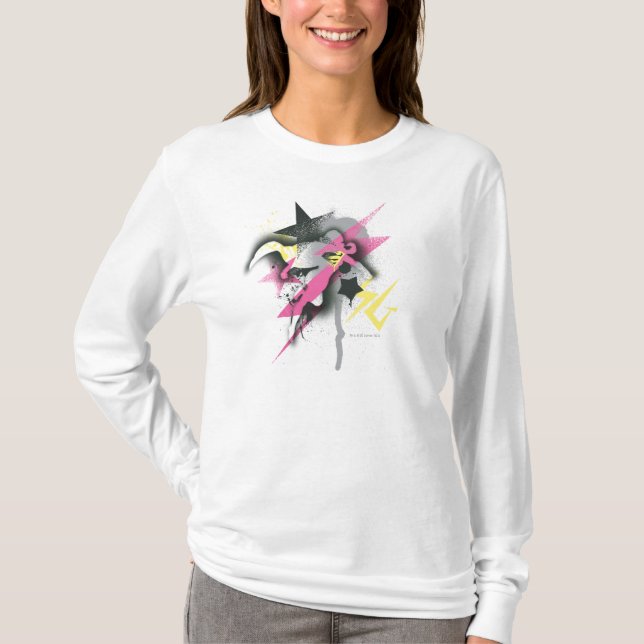 T-shirt Supergirl Spray Paint (Frente)