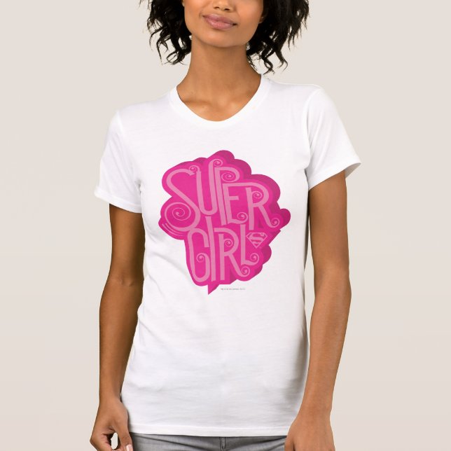 T-shirt Supergirl Swirl 2 (Frente)