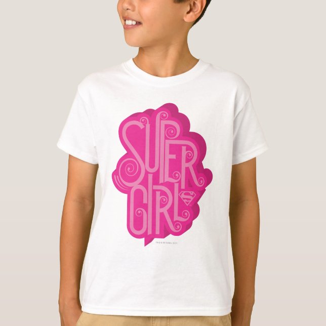 T-shirt Supergirl Swirl 2 (Frente)