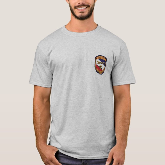 T-shirt superior do Fox de USS (CG-33) (Frente)