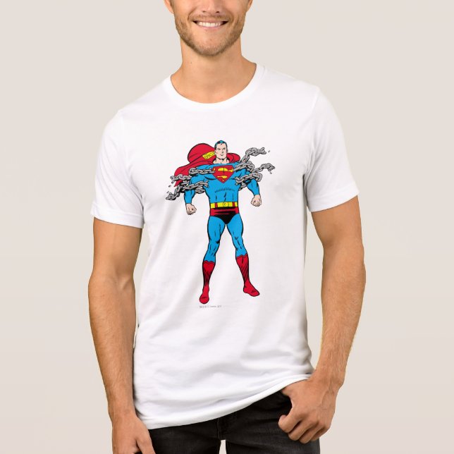 T-shirt Superman Breaks Chains (Frente)