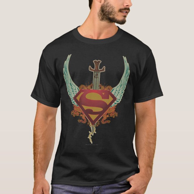 T-shirt Superman Estilizado | Logotipo Wings (Frente)