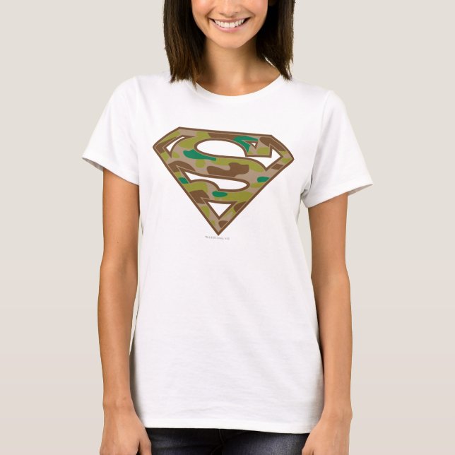 T-shirt Superman S-Shield | Logotipo de camuflagem (Frente)