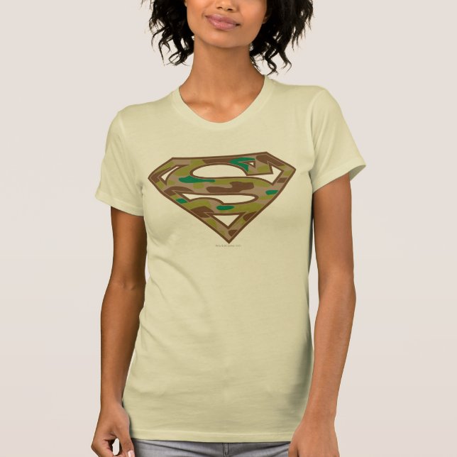 T-shirt Superman S-Shield | Logotipo de camuflagem (Frente)