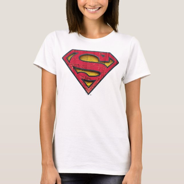T-shirt Superman S-Shield | Logotipo em relevo (Frente)