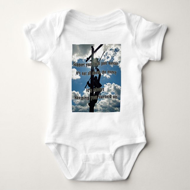 T-shirt Suporte a seu Lineman (Frente)