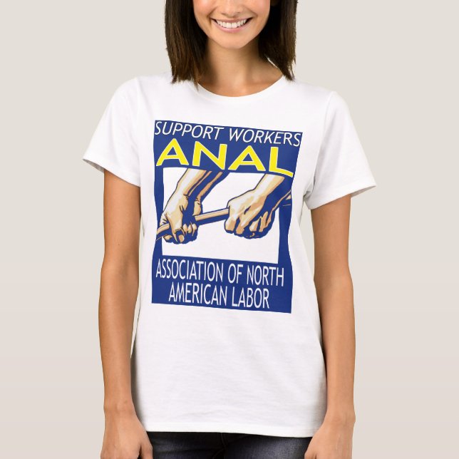 T-shirt Suporte aos funcionários por meio do ANAL (Frente)