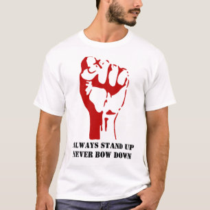T-shirt Suporte contra o homem!